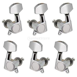 6個 ギター フルクローズド チューニングペグ マシンヘッド