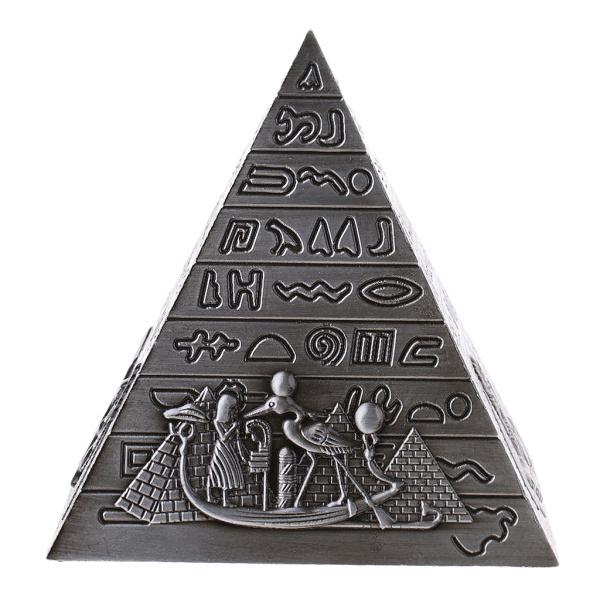 金属の手工芸品エジプトのピラミッドの建物モデル本棚飾りグレー