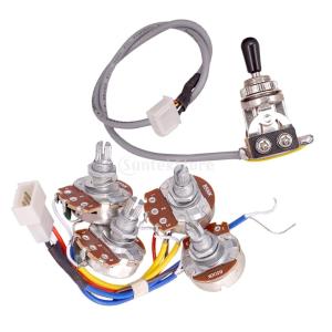 ギター回路配線 キット 音量調節 A500K B500K ポット スイッチ