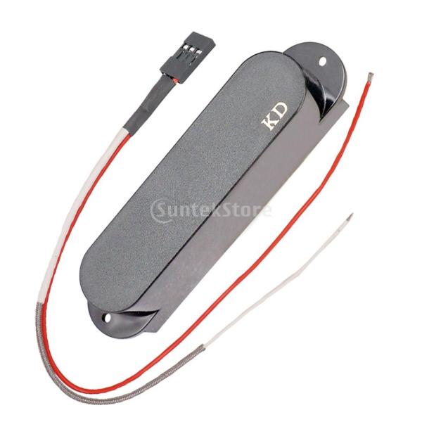 KOZEEY ホールなし クローズド カバー シングルコイル ピックアップ エレクトリックギター用 ...