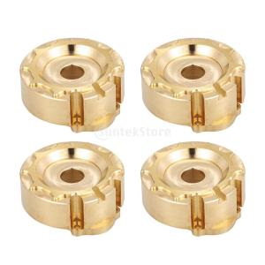4個 真鍮 カウンターウェイトブロック バランスウエイト 1/10 RC Traxxas -4 Trail RCクローラー用