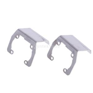 2個 金属 RCカーシャーシ 保護プレート 1/10 RCクローラーAxial