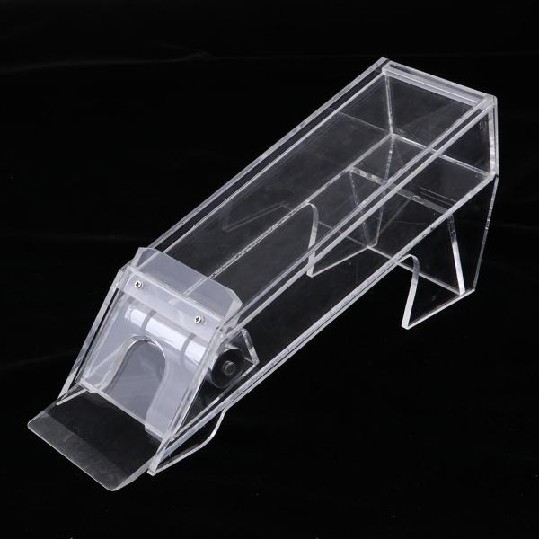 アクリル8デッキポーカーブラックジャックディーラーディーラーシューカジノ機器クリア