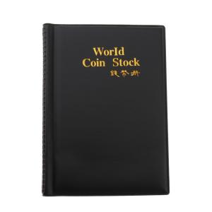 120グリッドコインストレージアルバム記念コインコレクターブックブラック｜stk-shop