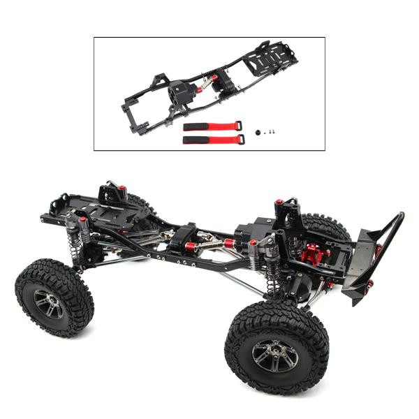 アキシャルSCX10用RC313mmメタルシャーシフレーム9004690047RCクライミングカーD...