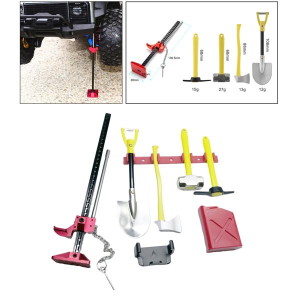 7本のrc車の装飾アクセサリー1/10スケールrcロッククローラー用TRX4 TRX6 SCX10含...