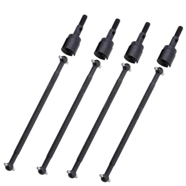4xメタルRCユニバーサルドライブシャフトドッグボーンCVDパーツセットHSPに適合94111941...
