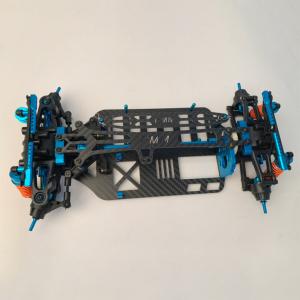 高性能カーボンファイバーラジコンカー フルカーボンファイバーcompシャーシ,1/18 rcクローラー車用