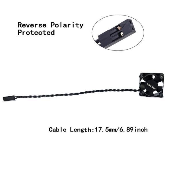 クローラーアクセサリーのための1/10 RC車のブラシレスモーターの冷却ファンのスペア25000rp...