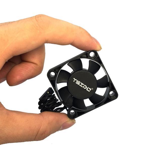 クローラーアクセサリーのための1/10 RC車のブラシレスモーター冷却ファンの予備16000rpm