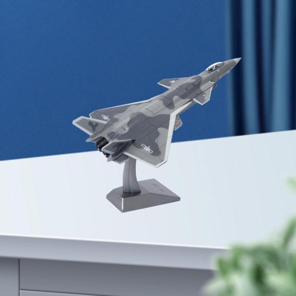 合金ダイキャストJ-20航空機＆ディスプレイスタンドテーブルシェルフモデルデコレーション72th