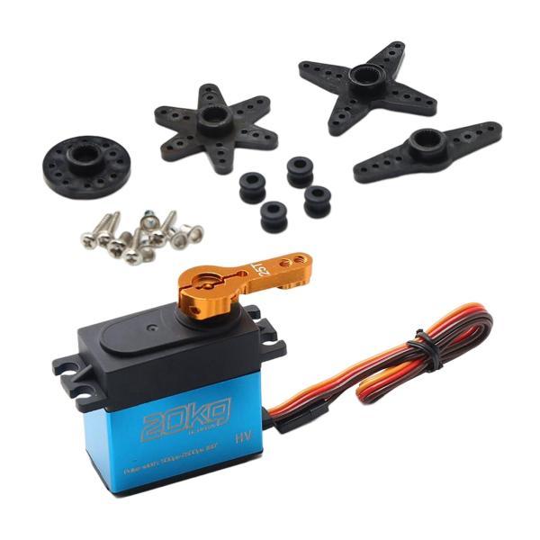 RCカー20KGブルー用の高トルクRCデジタルサーボ25Tサーボホーンアーム