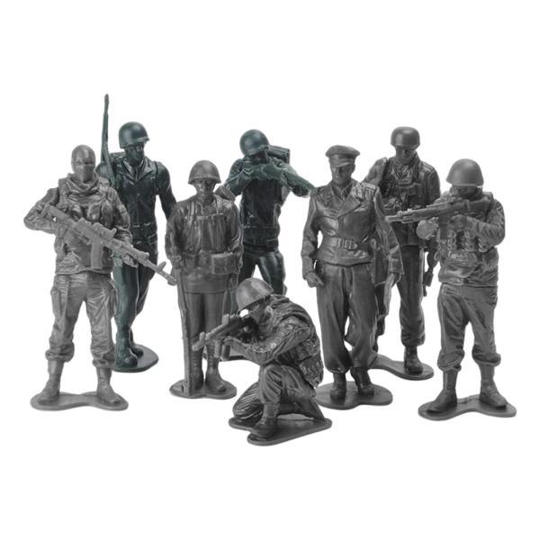 8x 1/18 兵士の置物モデル砂のテーブルの装飾子供のためのジオラマ