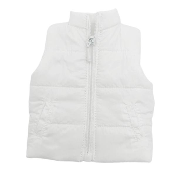1/6スケール ドール ダウンベスト デイリーウェア 服 ドレスアップ 12インチドール用 ホワイト