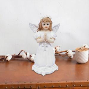 樹脂イエス天使像祈りの天使の置物寝室リビングルームデスク 12 センチメートル｜STKショップ