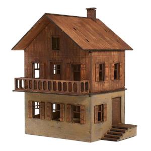 DIY 木造住宅組み立て未塗装 1/72 建物モデルハウスジオラマレイアウト