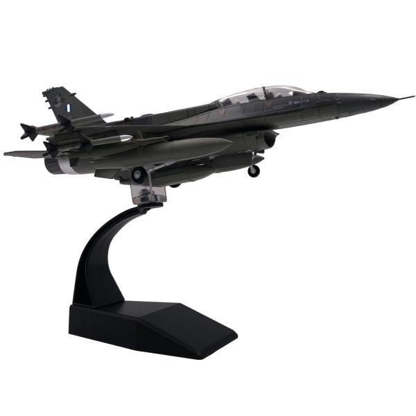 合金 1/72 F16 戦闘機、ディスプレイスタンド付きダイキャストモデル、本棚カフェ用のお土産レト...