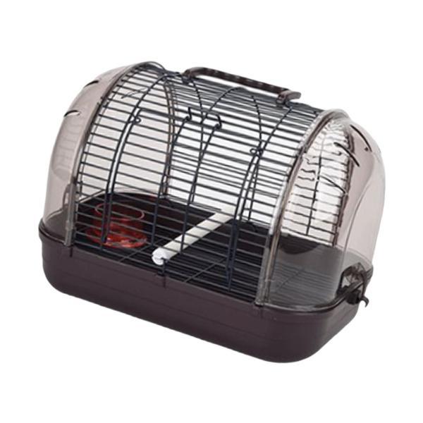 鳥かご 目に見える オウム 外出用ケージ オカメインコ カナリア オウム用 L コーヒー