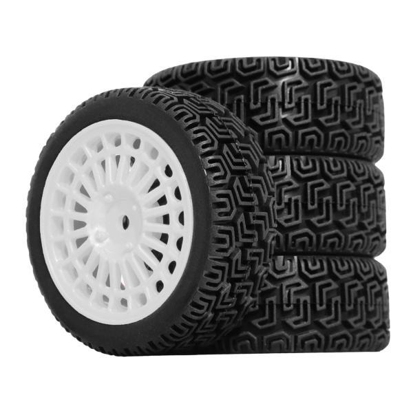 1/10 XV02用 RCホイール＆タイヤ 12mm六角 DIYアクセサリー 4個