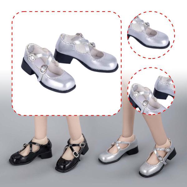 ローヒールシューズ アウトフィット ファッション PUシューズ 1:6 女性ドールフィギュア用