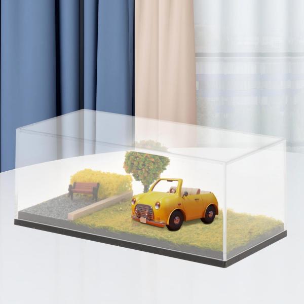 1/64スケール ダイキャストカー ディスプレイケース アクションフィギュア用 駐車場シーン 合金製...