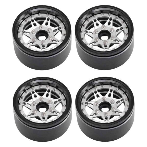 4x 1/10 RCクローラー ビードロックホイールリム 1.9インチ RCカーパーツ TF2 D1...