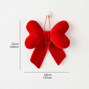 バレンタインデー 蝶結び 玄関フェンス クリス...の詳細画像2