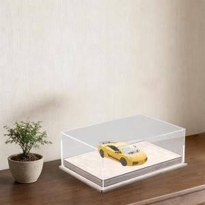 モデルカーディスプレイケース 1:64 ダイキャストカー用ディスプレイボックス アートモデル車両 ベージュ