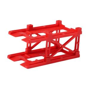 1/64スケールのモデルカーディスプレイスタンド、リアルな小型ジオラマミニチュア駐車場、ミニダブル駐車スペース