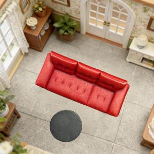 1:64スケールのソファとテーブルの模型、建築...の詳細画像1