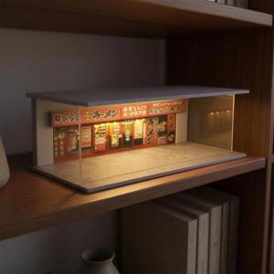 ジオラマガレージ 1:64 オフィス収納 リビングルーム 整然としたモデルカーディスプレイケース スタイルB