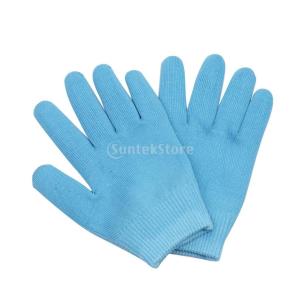 Lovoski 保湿手袋　おやすみ手袋　手袋　手湿疹　乾燥防止　手荒れ　保湿　スキンケア 　メンズ　レディース　全3色選べ - ブルー