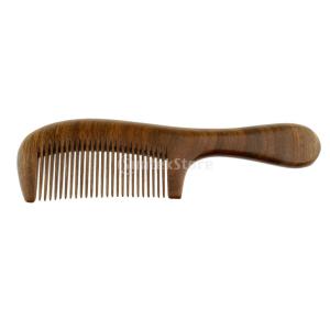 木製櫛 サンダルウッド 手作り 髪のケア マッサージ 櫛ファイン/クローズド歯 静電気防止