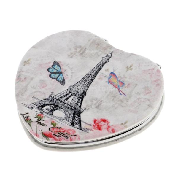 メイクアップミラー  折りたたみ ダブルサイド メイクアップ 化粧鏡 コンパクト ポケット ランダム...