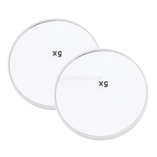 2個入 拡大鏡 メイクアップミラー 吸引カップ サクションカップ 化粧ミラー メイクアップ 3タイプ...