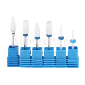 6個 プロフェッショナル ネイルドリルビット ネイルケア用