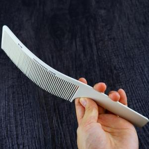 グレー プロのヘアカットコーム プロの曲がった理髪師ヘアカットコーム
