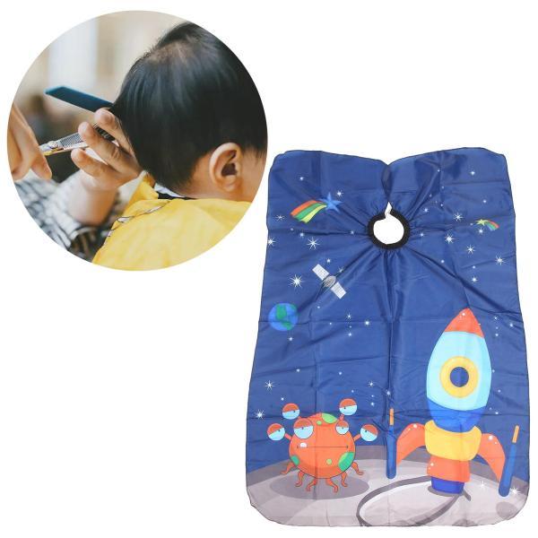 サロンパーマ染色ロケットパターンのキッズヘアカットケープカバープロフェッショナル