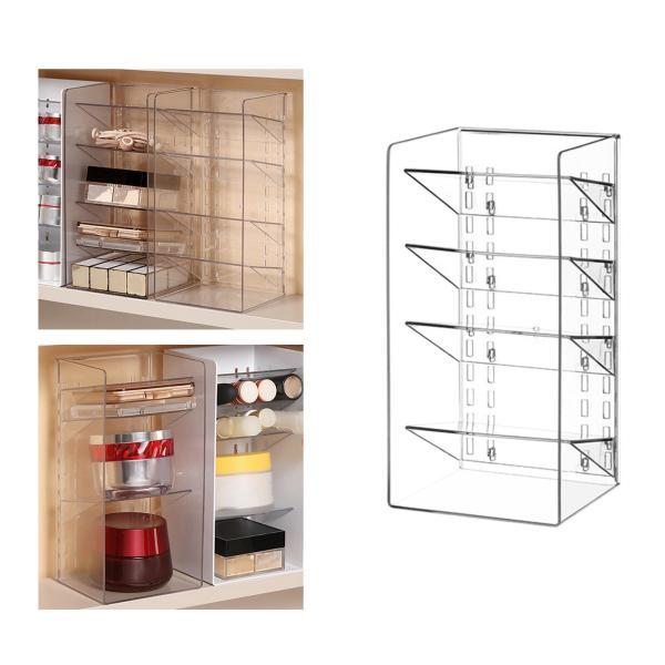 化粧品収納 香水オーガナイザー ドレッサー用 デスク オフィス 更衣室 4層