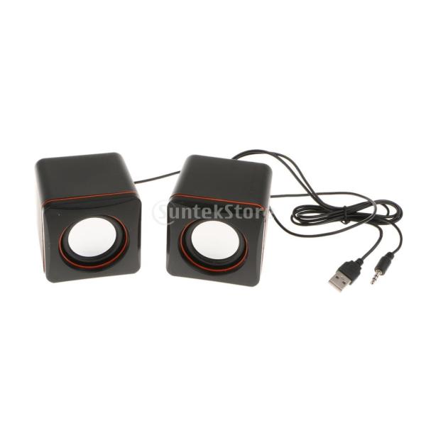 KOZEEY ミニ コンパクト 有線 U ステレオ MP3.MP4スピーカー 交換性 便利性 高性能...