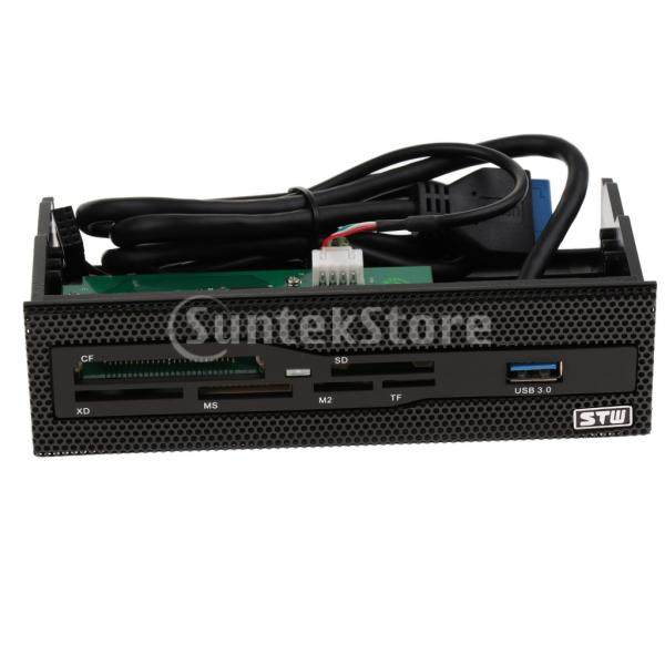 デスクトップUフロントパネル 5.25インチ デスクトップ用 内蔵 メモリカードリーダー マルチカー...