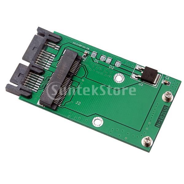 MSATA Dから1.8インチ(7 + 9ピン)Micro SATA 16ピンアダプタ変換カードPC...
