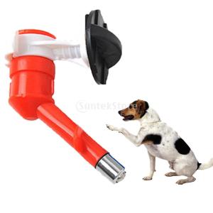 ペット 高品質 自動給水器 吊り可能 噴水ヘッド 耐久性 犬猫兼用 便利 実用 全3色 - 赤