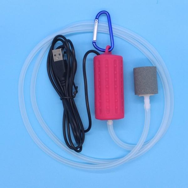 USB水族館酸素ポンプ水槽エアポンプエアレーター超静かで効率的な赤