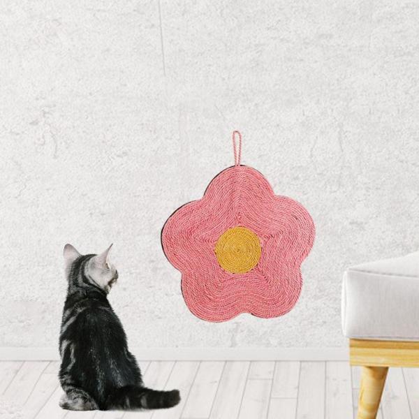 ウォールマウントキャットスクラッチボードスクラッチャースクラッチパッドシャープクローポーケアレッドフ...