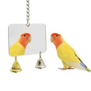 カナリアオカメインコ用バードケージミラーハンギ...の詳細画像3
