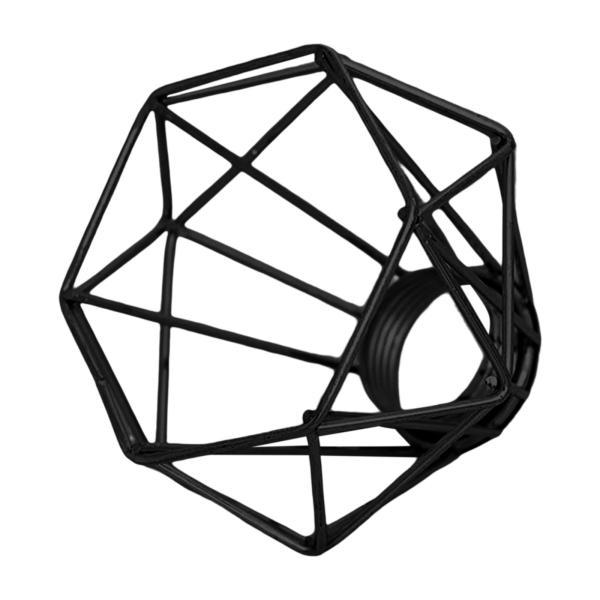 モダンなランプシェード メタルライトケージ リビングルーム ダイニングルーム ファームハウス ブラッ...