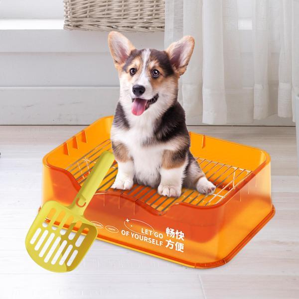 犬用トイレ ペット用品 犬用トイレパン トレーニング トイレ ベッドパン 猫用トイレ オレンジ