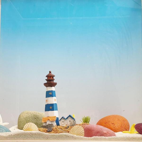 灯台の置物 オーシャン アクアリウム 地中海アクセサリー 樹脂製水槽 造園像 パーティーの記念品 オ...