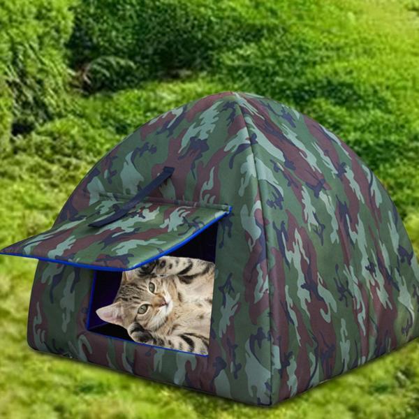 ホームレスペットテント野良猫犬冬ベッド防雨防水耐候性猫睡眠テント屋外子猫洞窟猫用